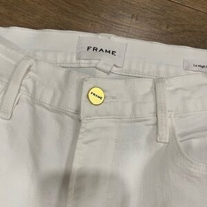 Frame Denim Women's High Rise White Jeans size 30